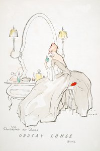 Reklama "Gustav Lohse, Berlin, from Styl, pub 1922 (odbitka na pochórze) autorstwa Jupp Wiertz
