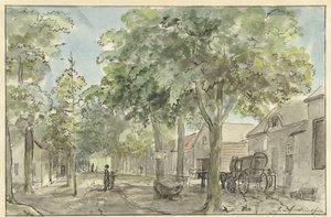 Wiejska ulica w Lage Vuursche
