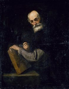 Filozof, ok. 1640 (olej na płótnie) autorstwa Jusepe de Ribera