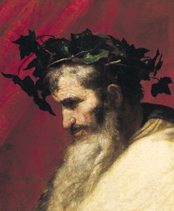 Głowa starego człowieka, fragment z Triumfu Bachusa autorstwa Jusepe de Ribera