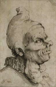 Duża groteskowa głowa autorstwa Jusepe de Ribera