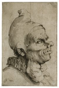 Duża groteskowa głowa, ok. 1622 r autorstwa Jusepe de Ribera