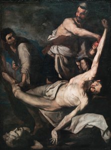 Le martyre de Saint Barthelemy - Męczeństwo św. Bartłomieja - Obraz Jose de Ribera, dit lo Spagnoletto (l
