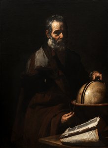 Filozof z globusem (Anaksagoras?) autorstwa Jusepe de Ribera
