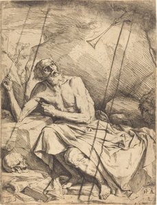 Święty Hieronim słuchający trąby Sądu Ostatecznego autorstwa Jusepe de Ribera