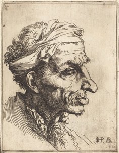 Mała groteskowa głowa