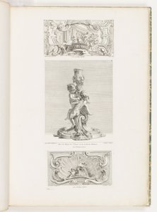 Tablica ozdobna przedstawiająca porwanie Hélène, pl. 24 w Oeuvre autorstwa Juste Aurèle Meissonnier