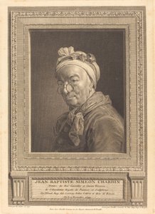 Jean Baptiste Simeon Chardin autorstwa Juste Chevillet after Jean Siméon Chardin