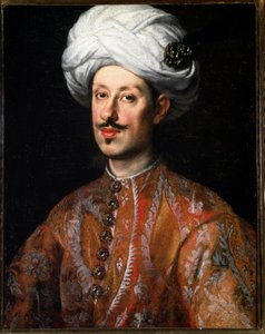 Portret Ferdynanda II Medyceusza (Ferdynanda II Medyceusza) (1610-1670) w kostiumie orientalnym Obraz Justusa Sustermansa (1597-1681) XVII-wieczna Florencja, Pałac Pitti