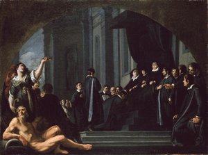 Senatorowie Florencji przysięgli wierność Ferdynandowi II Medyceuszowi, 1621-1626 autorstwa Justus Sustermans