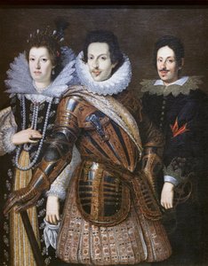 Cosimo II Medyceuszy z żoną Marią Magdaleną z Austrii i synem Ferdynandem II