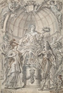 Projekt na frontyspis [?] autorstwa Justus van Egmont