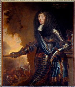 Pełnowymiarowy portret Grand Conde, Ludwika II księcia Bourbon (Bourbon-Conde) (1621-1686) - Obraz Juste D