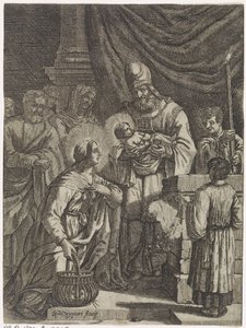 Ofiarowanie Chrystusa w świątyni autorstwa Justus van den Nijpoort