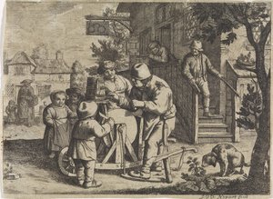 ostrzałka do nożyczek autorstwa Justus van den Nijpoort
