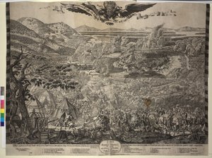 Tureckie oblężenie Wiednia 1683 (druk) autorstwa Justus van den Nypoort