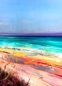 Kolorowa abstrakcja plażowa