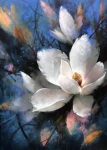 Elegancka Magnolia Bloom autorstwa Justyna Jaszke