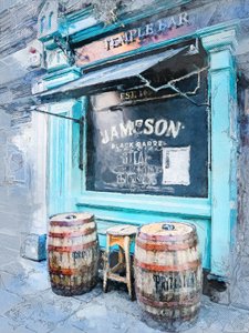 Wejście do baru „Rustic Blue” autorstwa Justyna Jaszke