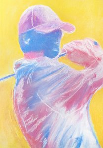 Energiczny zamach golfowy autorstwa Justyna Jaszke