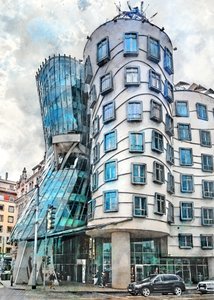 Falista architektura Pragi autorstwa Justyna Jaszke