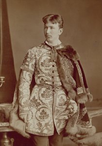 Młody magnat węgierski, ok. 1870-80 (zdjęcie w sepii) autorstwa József Borsos