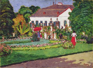 Dwór w Kertvelyes, 1907 autorstwa József Rippl Rónai