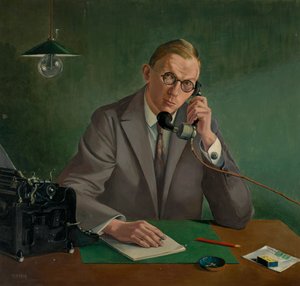 portret dr E. Müller-Kamp autorstwa Käthe Hoch