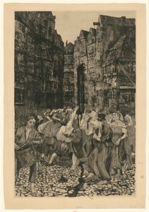 Carmagnole (2. stan) autorstwa Käthe Kollwitz