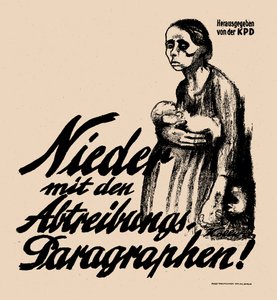 Precz z paragrafami aborcyjnymi!, 1923. autorstwa Käthe Kollwitz