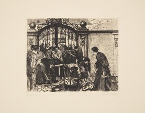 Bunt tkaczy - burza autorstwa Käthe Kollwitz