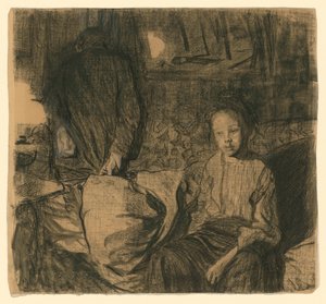 Młoda para (wersja pierwsza) autorstwa Käthe Kollwitz