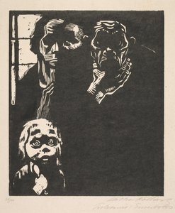 Proletariat: nr 1 Bez pracy autorstwa Käthe Kollwitz
