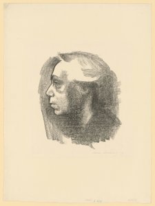 Autoportret (wersja pierwsza) autorstwa Käthe Kollwitz