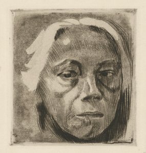 Autoportret (odrzucona wersja) autorstwa Käthe Kollwitz