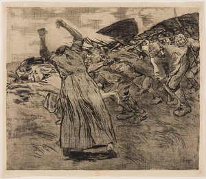 Arkusz 5 z cyklu „Wojna chłopska” autorstwa Käthe Kollwitz