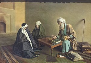 Wróżka, Kamal-ol-Molk, olej na płótnie, muzeum sztuk pięknych, kompleks muzealny Sa