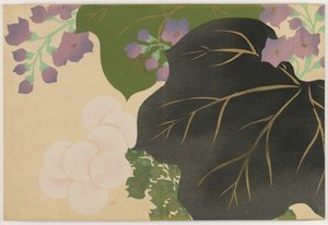 Kwiaty stu światów (Momoyogusa): Chryzantema i Paulownia (Kikukiri) autorstwa Kamisaka Sekka