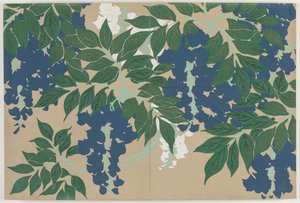 Kwiaty stu światów (Momoyogusa): Wisteria (Fuji) autorstwa Kamisaka Sekka