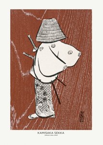 „Samuraj, jeden z czterech” (lata 20. XX wieku) autorstwa Kamisaki Sekki