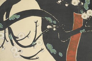 Ume, tylko z Momoyo autorstwa Kamisaka Sekka