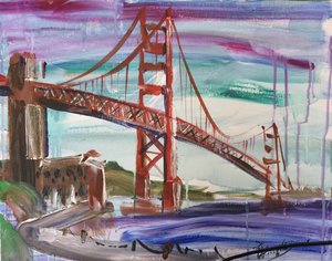 Pełen życia most Golden Gate autorstwa Kanat Ibragimov