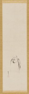 Bodhidharma, okres Edo, XVII wiek. autorstwa Kanō Tan’yū