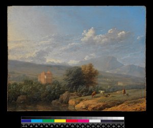 Krajobraz włoski, przed 1678 autorstwa Karel Dujardin