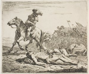 Pole bitwy autorstwa Karel Dujardin