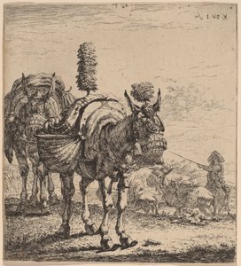 Dwa muły autorstwa Karel Dujardin