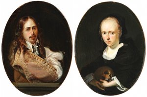 Autoportret i portret Cornelii Bouwers, żony artysty