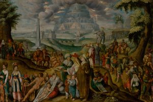 Pomieszanie języków, XVII wiek. autorstwa Karel van Mander the Elder