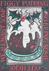 Figgy Pudding, 1998 (linoryt na papierze)
