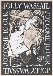 Joy Come to Our Jolly Wassail, 1997 (linoryt na papierze)